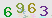 6963